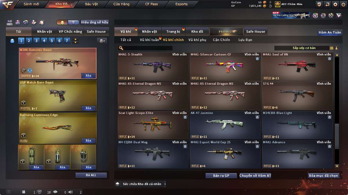 shop acc cf uy tin gia re